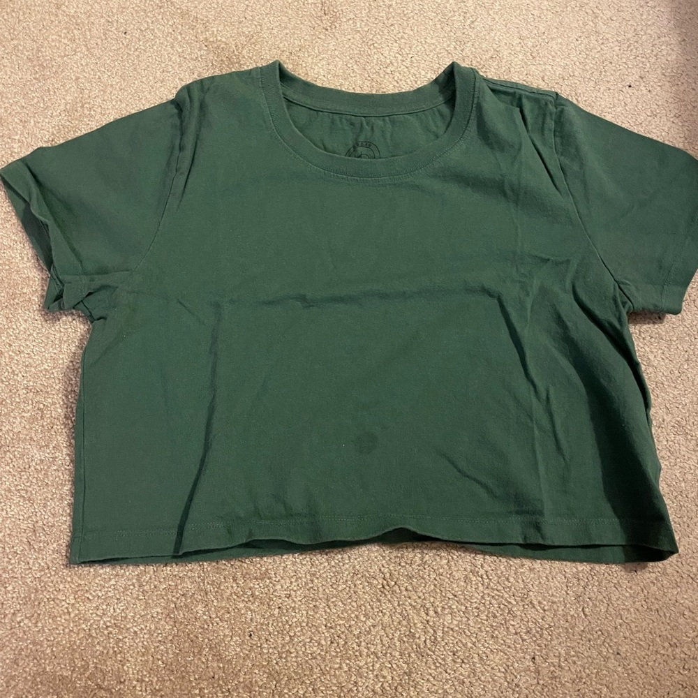 cute crop top (olive)